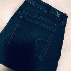 American eagle distressed jeans, high waist